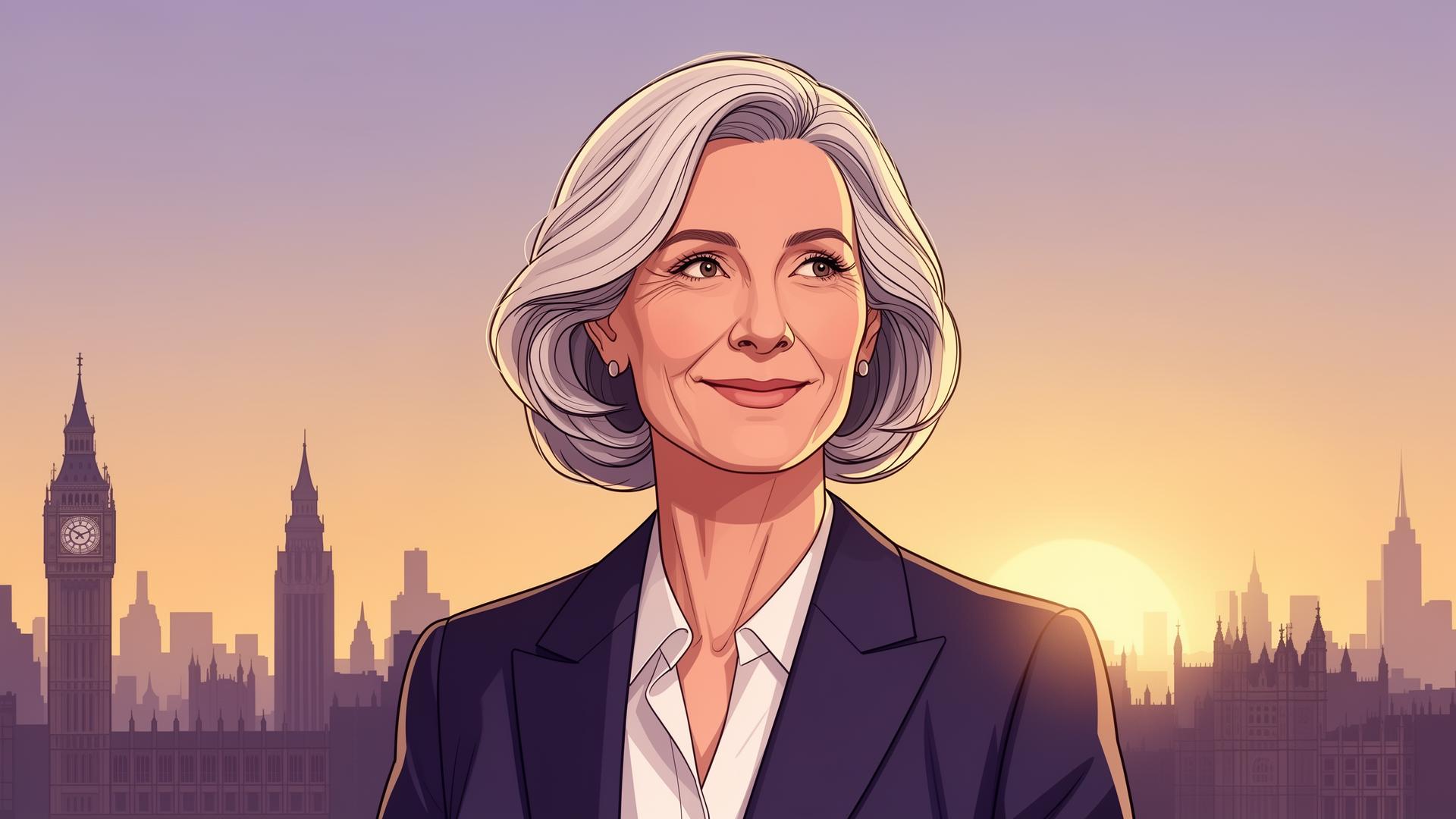 Sophisticated professional looking refreshed and confident